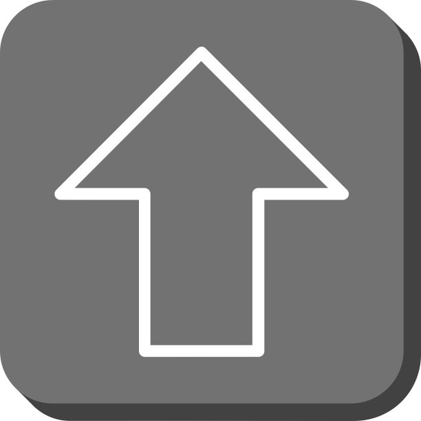 向上箭头圆形方块图标图片下载