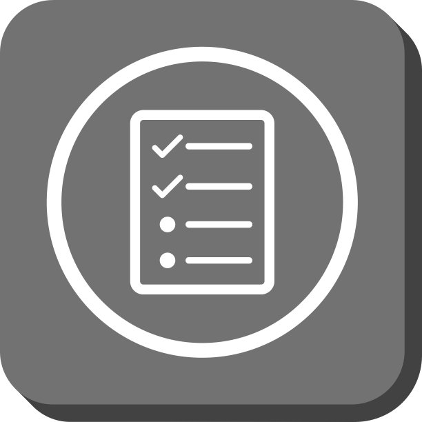 清单页面圆角方形图标图片下载