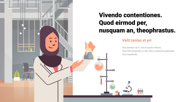 阿拉伯女性科学家在实验室工作图片下载