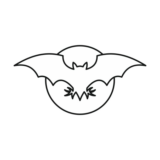 Bat图标轮廓样式图片下载