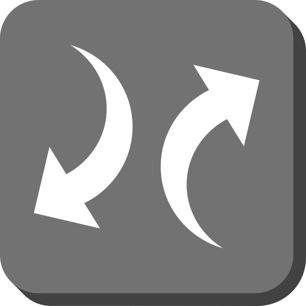 交换箭头圆形方块图标图片下载