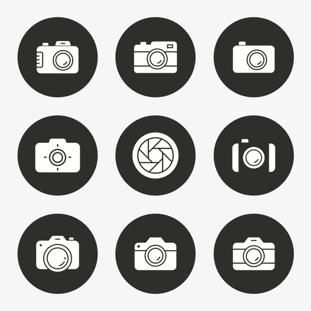 照片图标设置圆形按钮图片下载