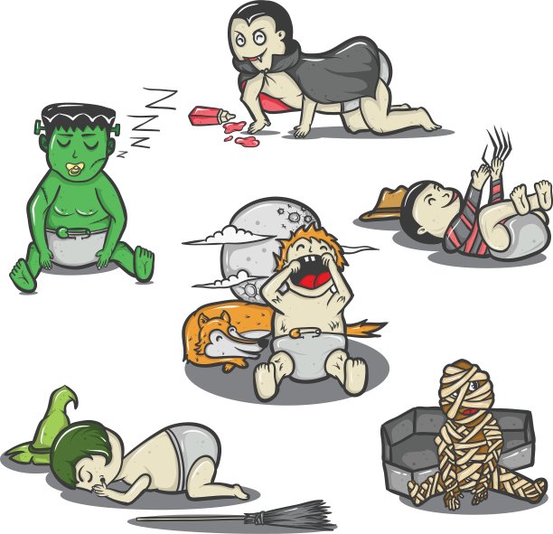 婴儿的万圣节图片下载