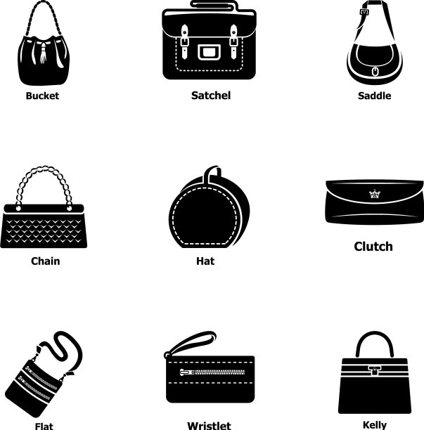 皮包图标设置简单的风格图片下载