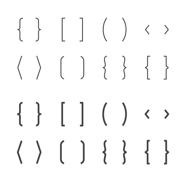 方括号平行线图标大括号图片下载