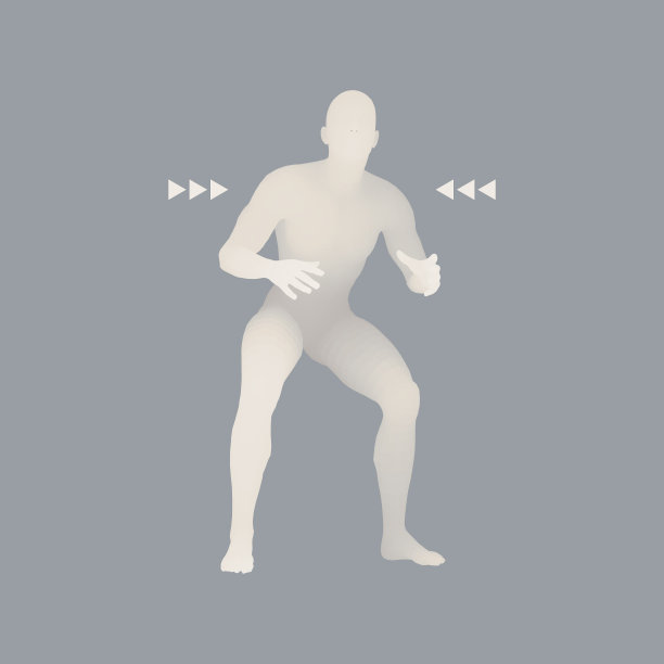 战斗机运动概念人体三维模型图片下载