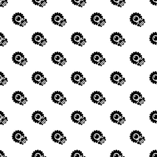 蜂花图案无缝图片下载