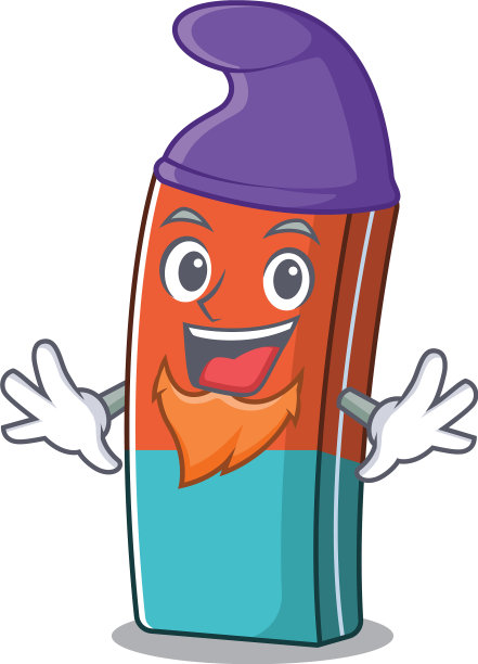 滑稽的橡皮卡通吉祥物表演的小精灵图片下载