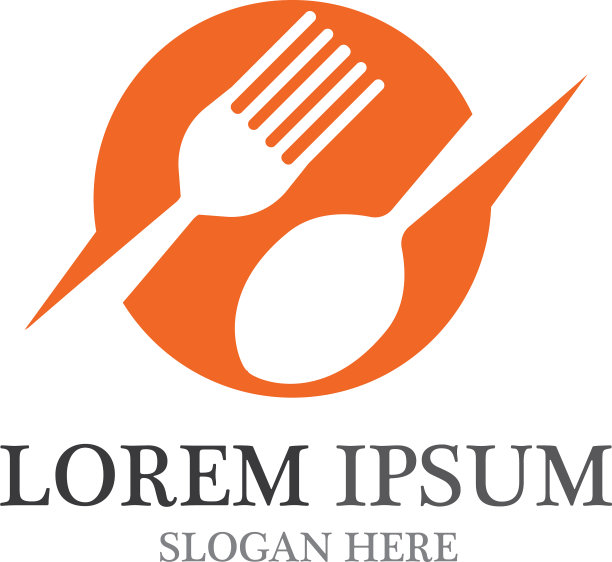 叉子和勺子标志餐厅图片下载