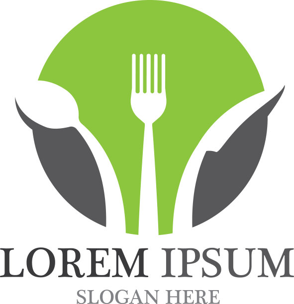 叉子和勺子标志餐厅图片下载