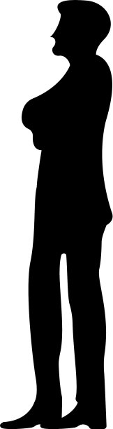 商人剪影概念图标和标签图片下载