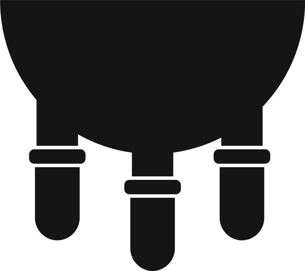 挤奶奶牛设备图标样式简单图片下载