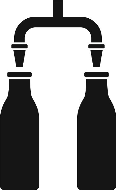 倒牛奶厂线条图标简约风格图片下载