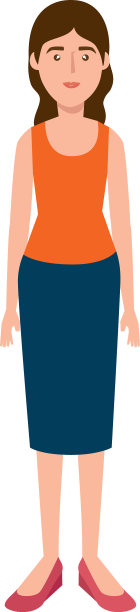 年轻女子化身角色图标图片下载