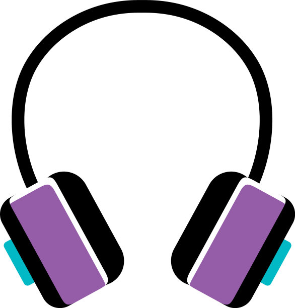 耳机流行艺术风格的图标图片下载