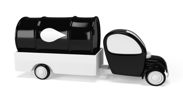 卡车和用油罐装运油图片下载