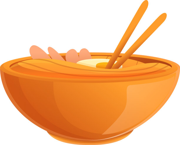 卡通风格的武士拉面图标图片下载