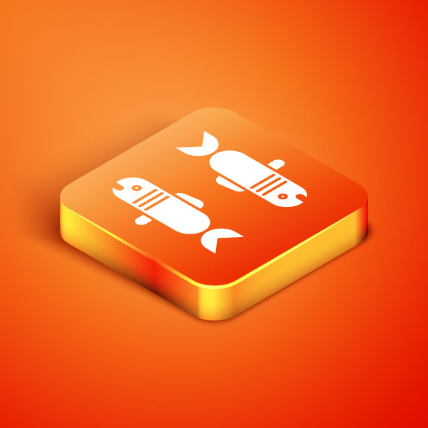 等距双鱼座星座图标孤立上图片下载