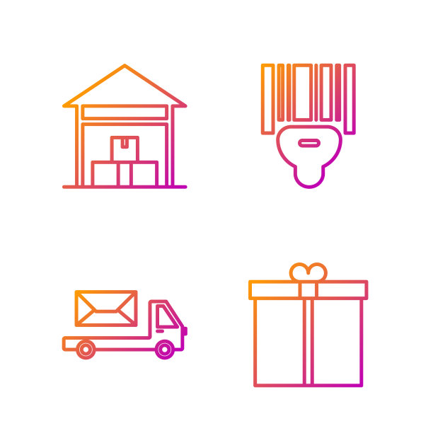 套装线礼品盒邮车仓库及图片下载