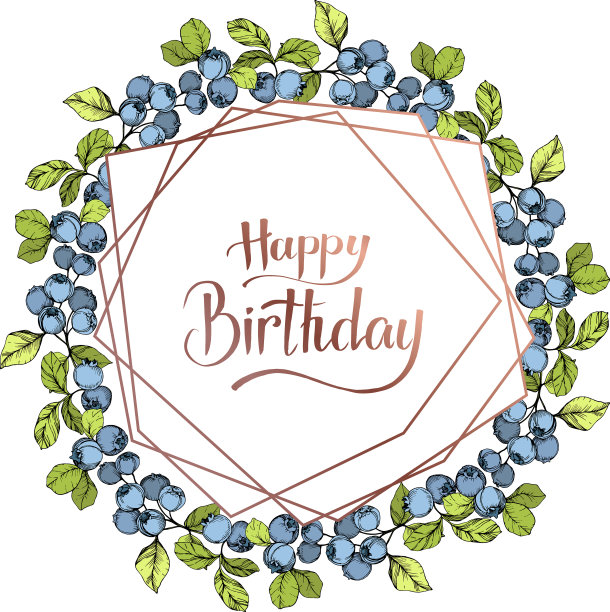 蓝莓蓝绿雕刻水墨艺术图片下载