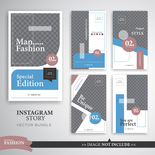 时尚趋势instagram故事模板图片下载