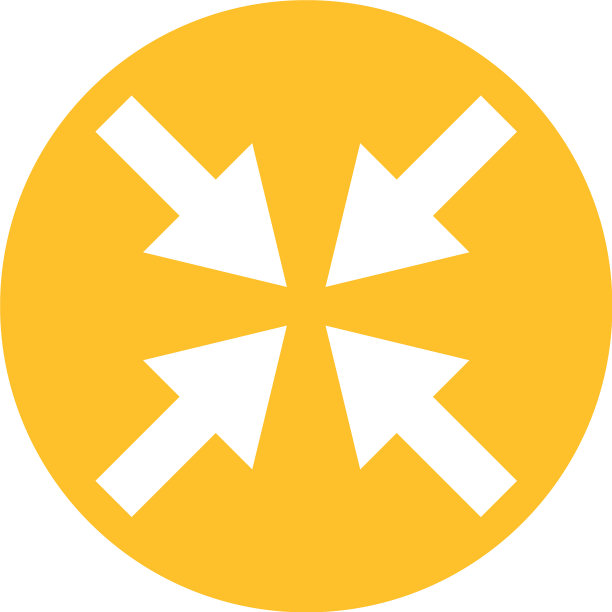 用颜色指向一个点的图标箭头图片下载