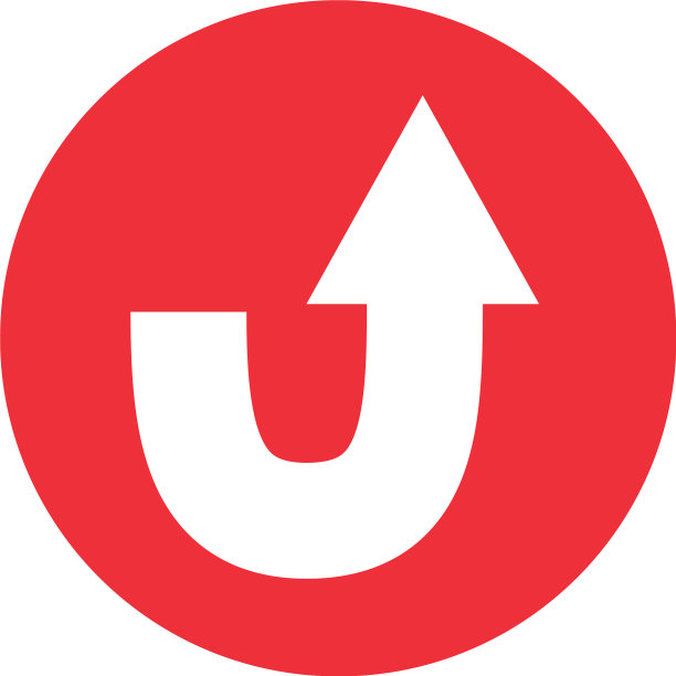 图标u转箭头交通在颜色圈图片下载