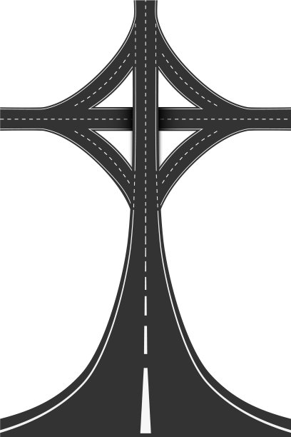 droneception道路景观图片下载