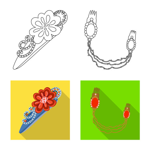 设计美观时尚的标志集图片下载