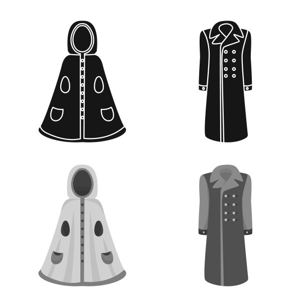 孤立的对象材料和服装图标图片下载