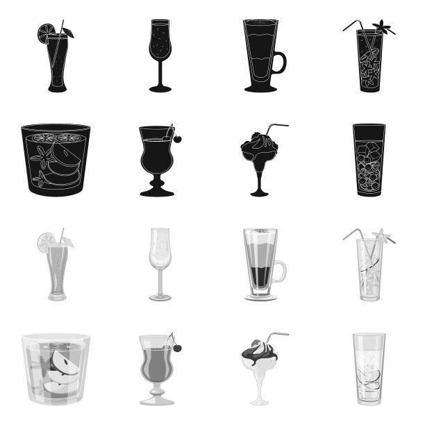 设计白酒和餐厅标志套装图片下载