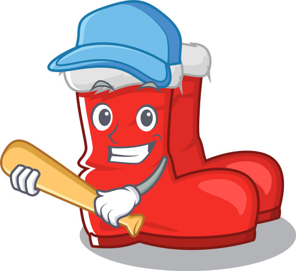 在吉祥物里装棒球圣诞靴图片下载