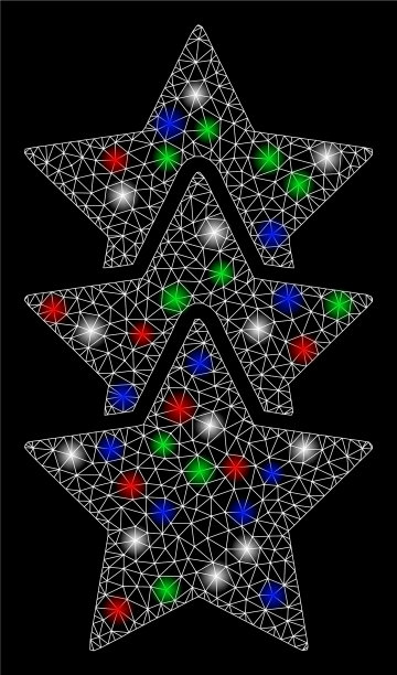 亮网钢丝架评分星与光图片下载