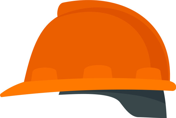 建筑师头盔图标的扁平风格图片下载