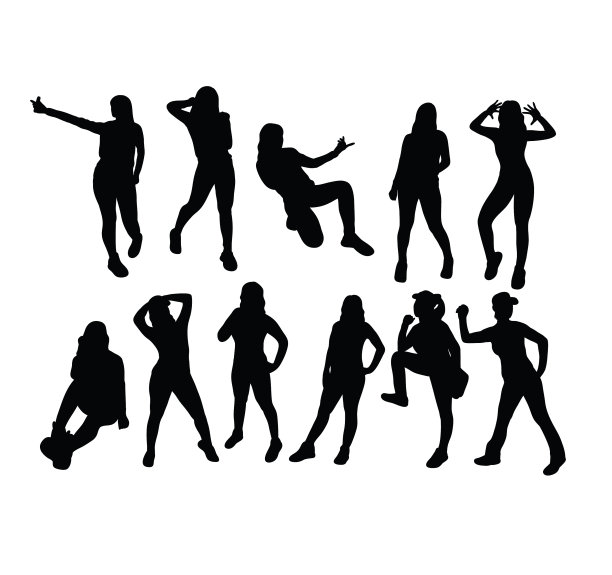 性感女孩的轮廓图片下载