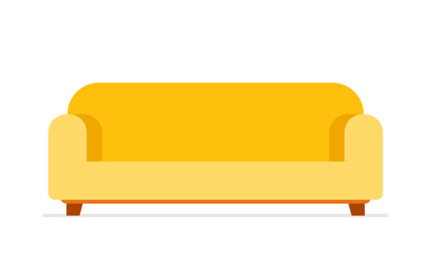 黄色的沙发图片下载