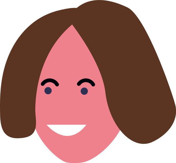 卡通女子短发设计图片下载