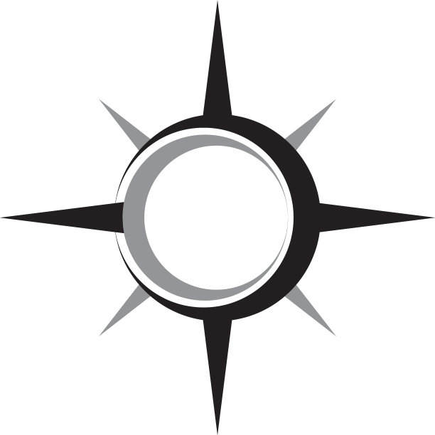 指南针抽象图标图形设计模板图片下载