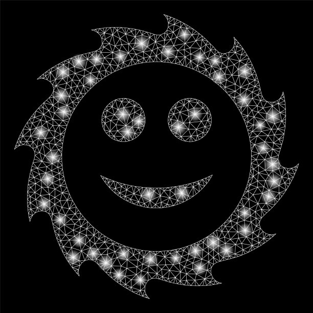 耀斑网格二维圆形叶片微笑与耀斑图片下载