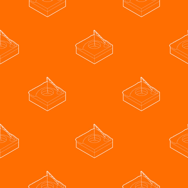 洞为冰钓鱼图案橙色图片下载