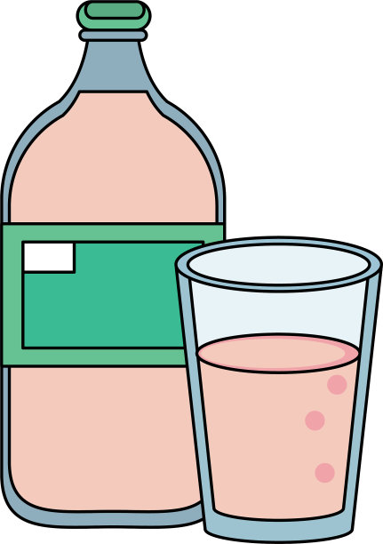 健康饮料果汁自然卡通图片下载