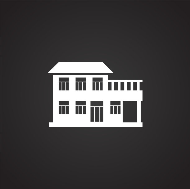 房地产图标的背景图形和网络图片下载