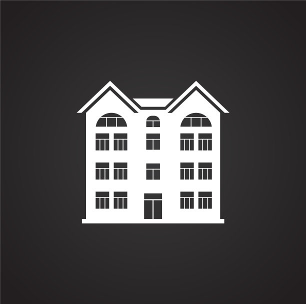 房地产图标的背景图形和网络图片下载