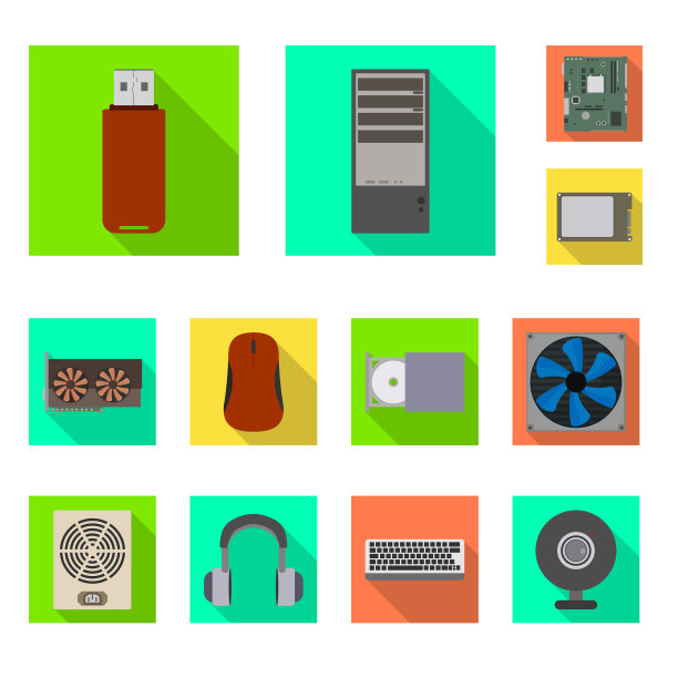 设计配件和设备标志集图片下载