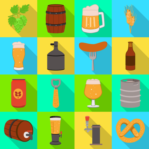 啤酒厂及酿酒标志图片下载