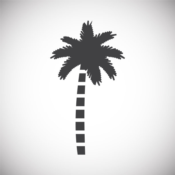 棕榈树图标的背景图形和网络图片下载