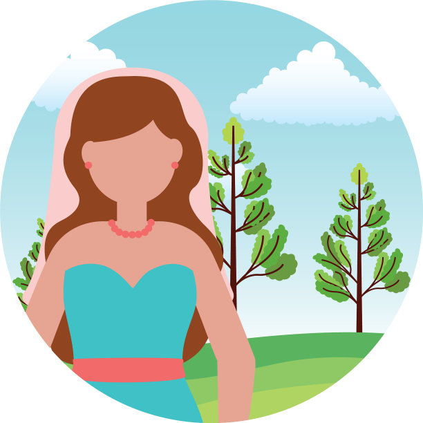 婚礼当天新娘在户外图片下载