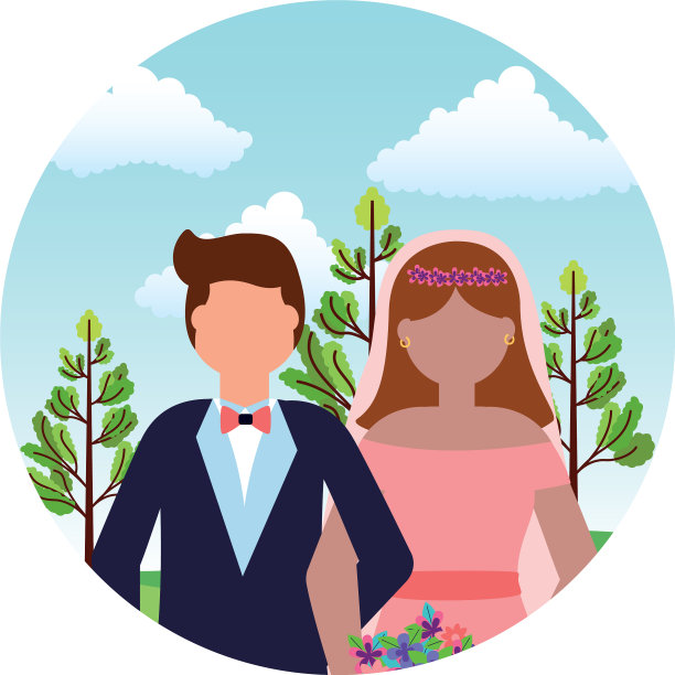 新娘和新郎结婚的日子图片下载