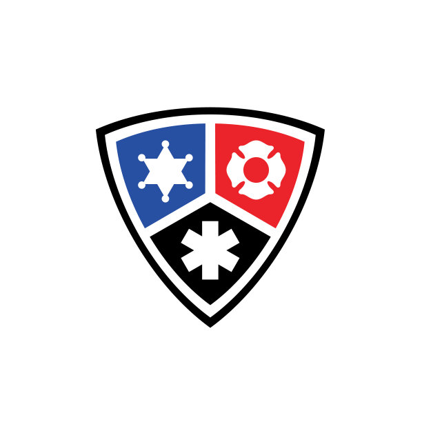 公共安全徽章徽章单色标志设计图片下载