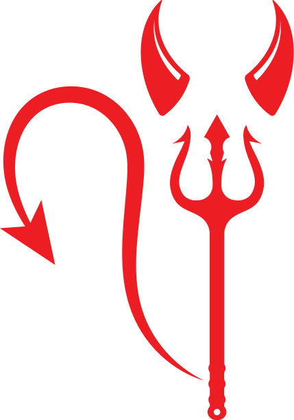 魔鬼角标志图标设计图片下载